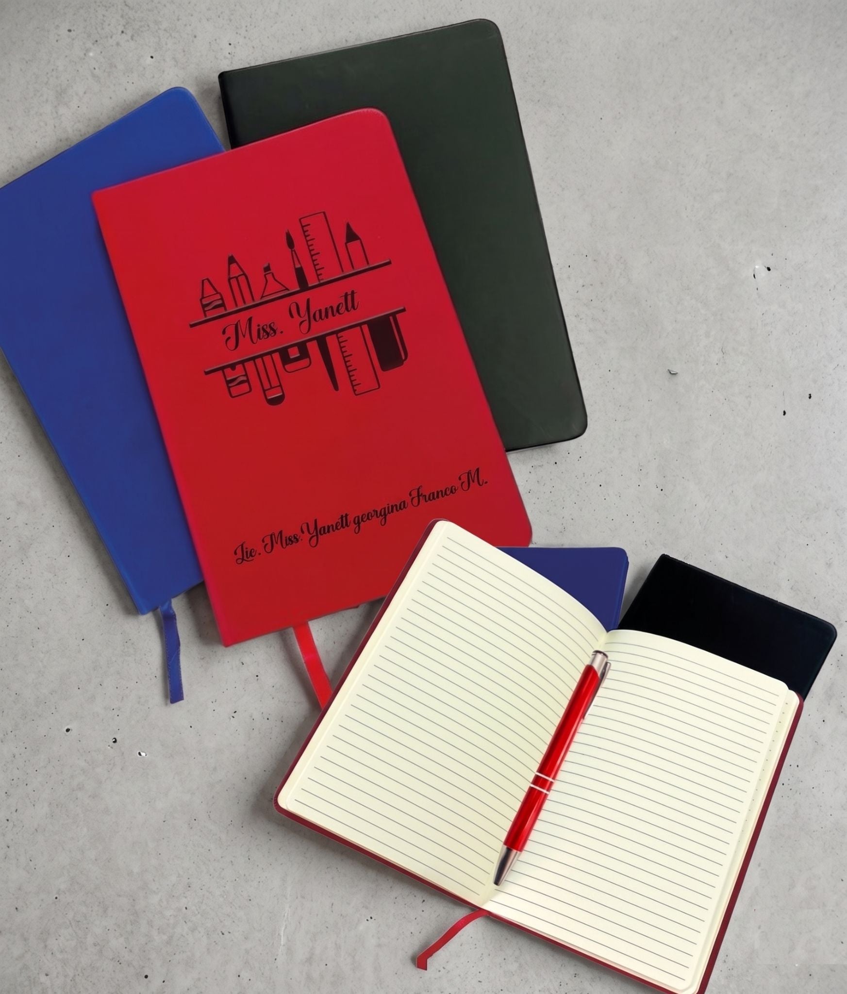 Libreta con bolígrafo personalizados