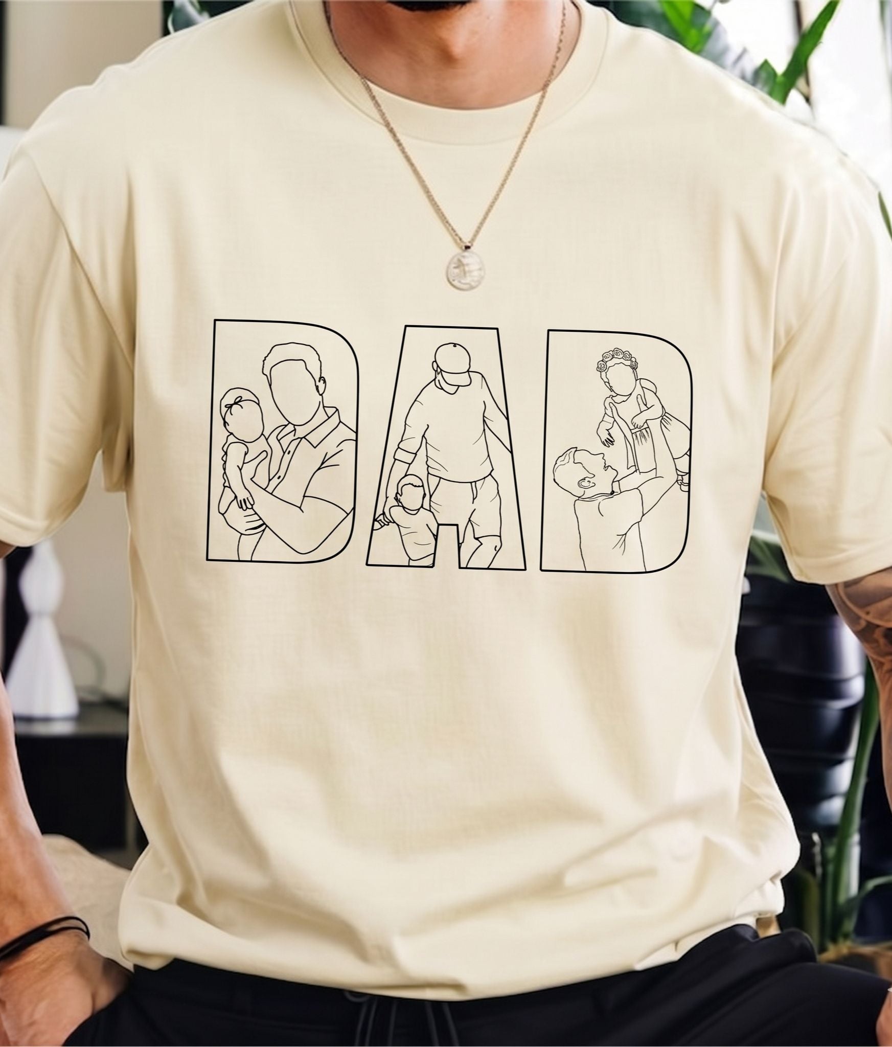 Playera Dad ilustraciones