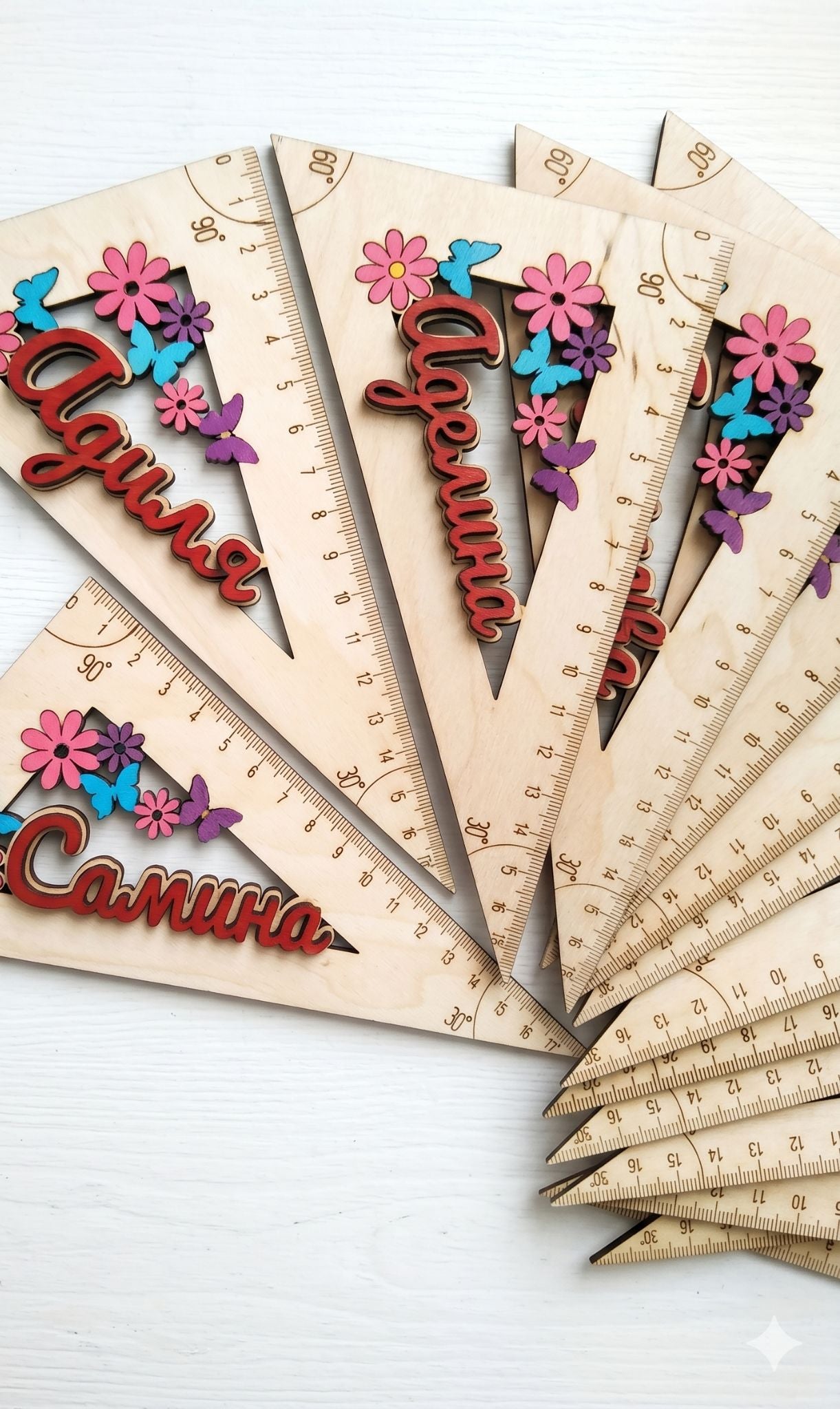 Reglas y escuadras personalizadas