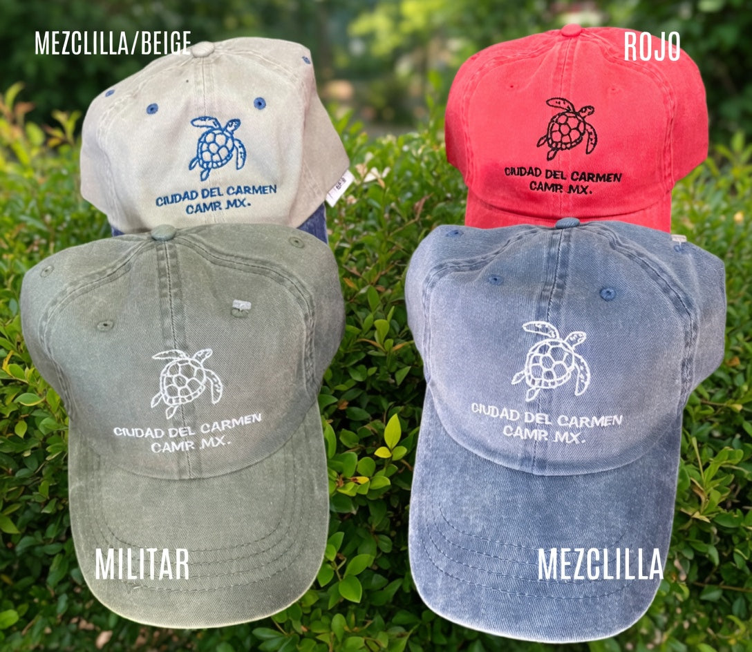 Gorra Deslavada Tortuga