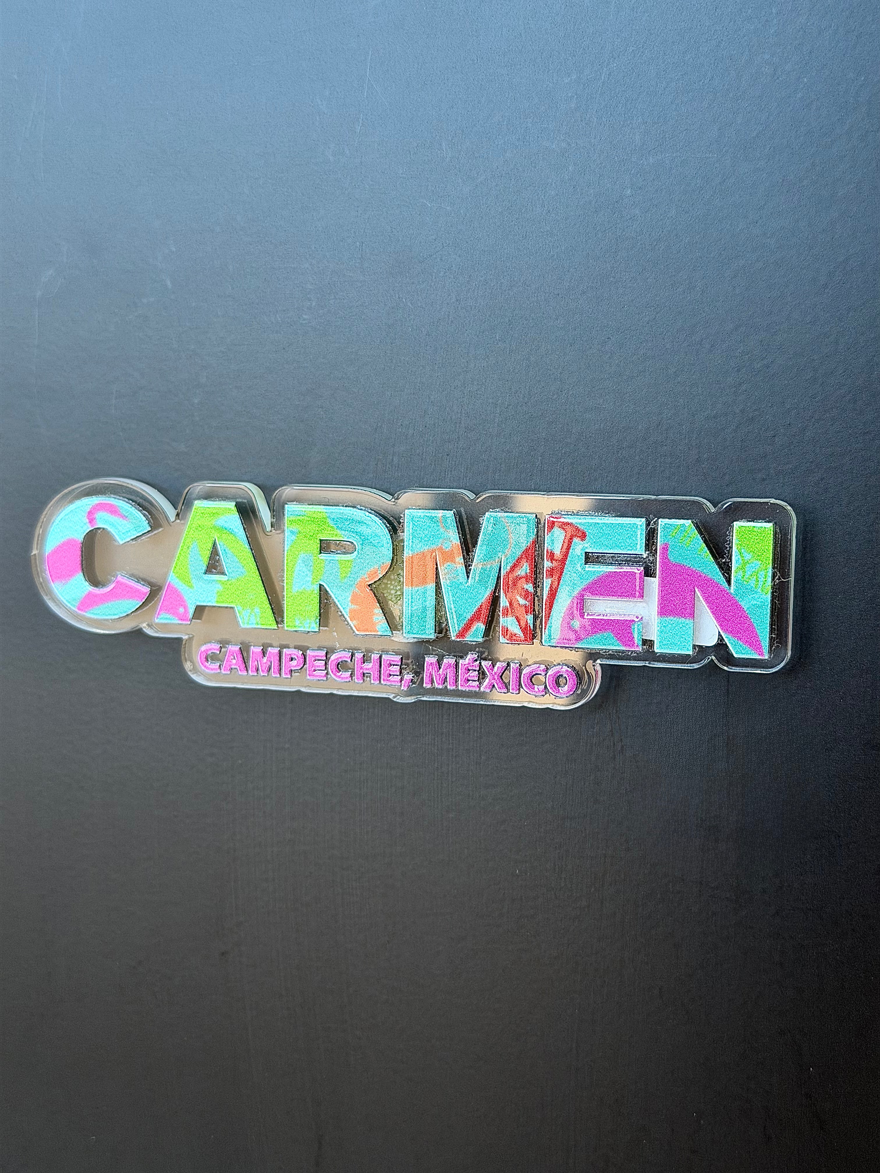 Imán Letras Ciudad del Carmen